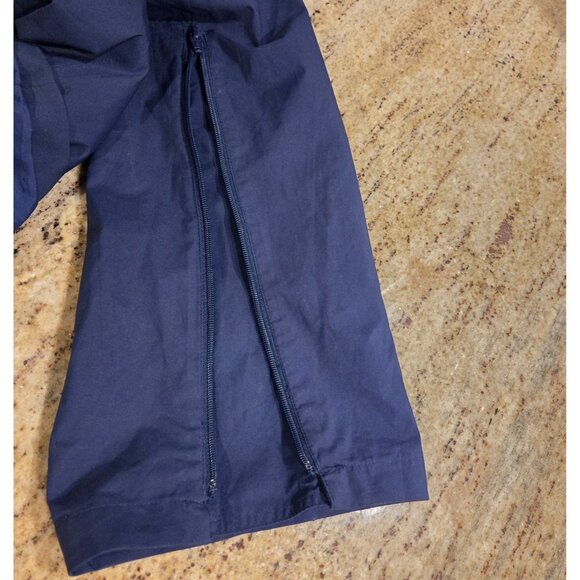 Vtg Eddie Bauer Gore Tex Windbreaker Pants Mens M Blue Drawstring Zip Ankle - Picture 11 of 16